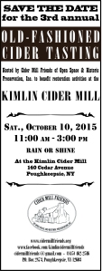 Cider Tasing Event Save the Date 2015
