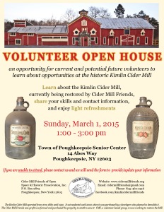 Volunteer Open House 2015 flyer